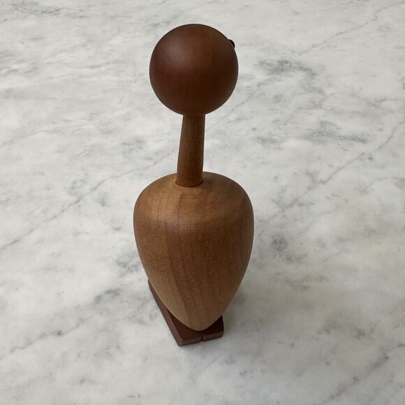 Senshukai Royal Pet Condor Bird Wooden Figurine w/ Card Japan Mid-Century 60-70s - Picture 4 of 14